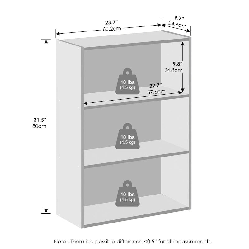 Étagère simple à 3 niveaux