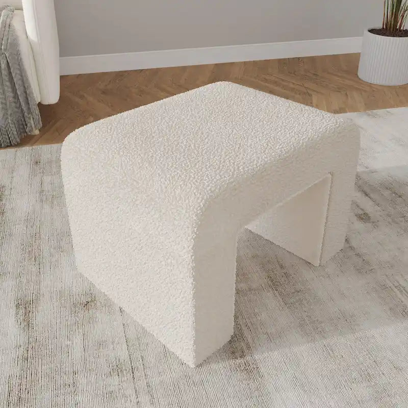 26 bancs modernes rembourrés en velours ou bouclette avec siège en mousse matelassée pour salon, chambre, bureau à domicile