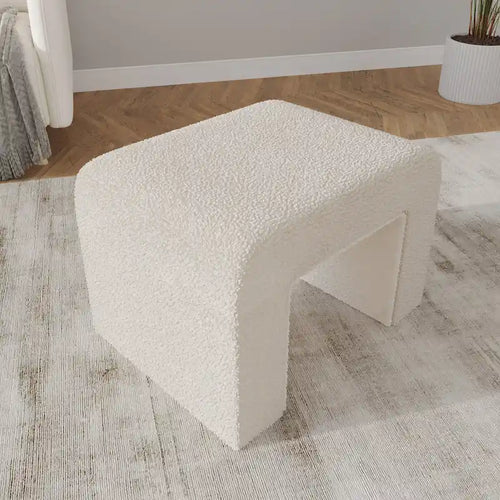 26 bancs modernes rembourrés en velours ou bouclette avec siège en mousse matelassée pour salon, chambre, bureau à domicile