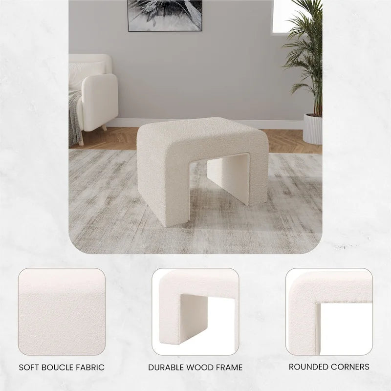 26 bancs modernes rembourrés en velours ou bouclette avec siège en mousse matelassée pour salon, chambre, bureau à domicile