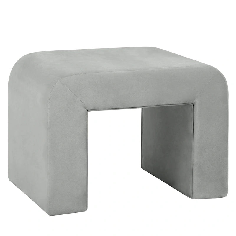26 bancs modernes rembourrés en velours ou bouclette avec siège en mousse matelassée pour salon, chambre, bureau à domicile