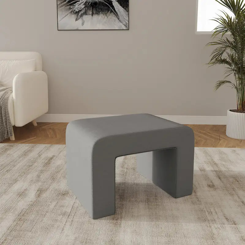 26 bancs modernes rembourrés en velours ou bouclette avec siège en mousse matelassée pour salon, chambre, bureau à domicile