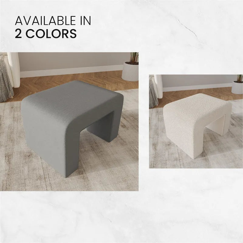 26 bancs modernes rembourrés en velours ou bouclette avec siège en mousse matelassée pour salon, chambre, bureau à domicile