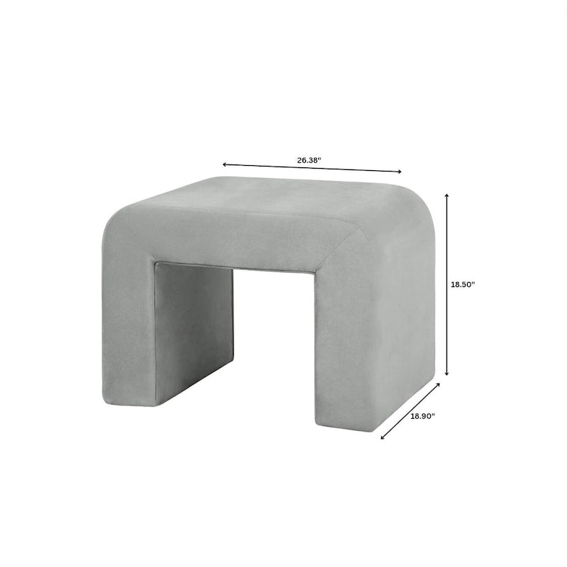 26 bancs modernes rembourrés en velours ou bouclette avec siège en mousse matelassée pour salon, chambre, bureau à domicile