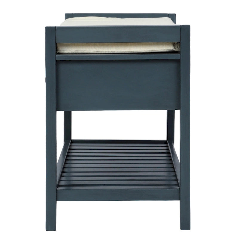 Banc de rangement d'entrée moderne multifonction avec siège rembourré et tiroirs