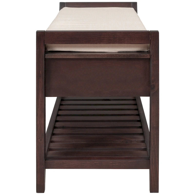 Banc de rangement d'entrée moderne multifonction avec siège rembourré et tiroirs