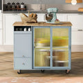 Chariot de cuisine pliable avec lumières LED