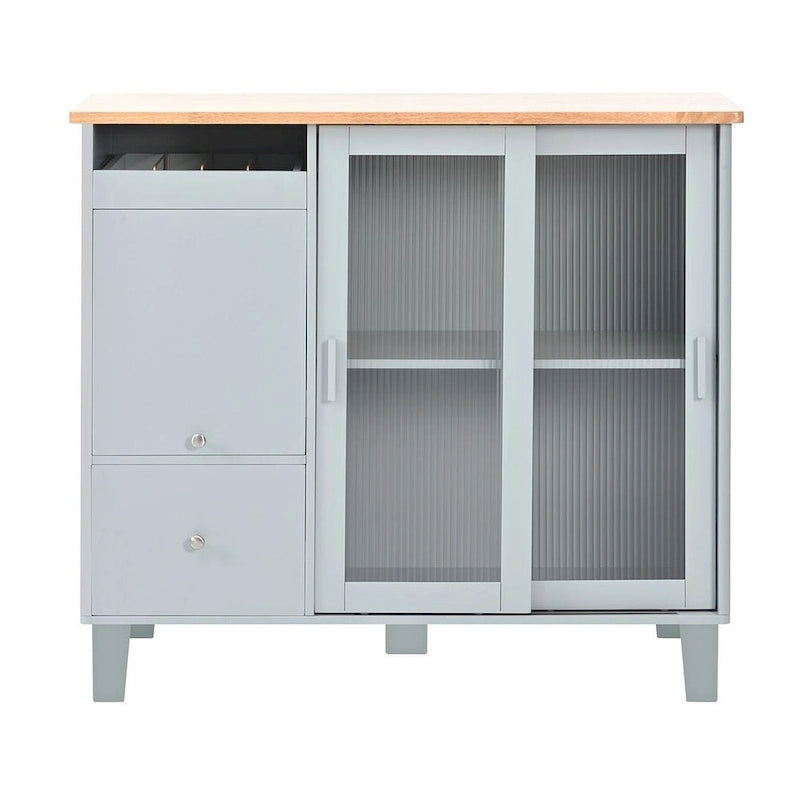 Chariot de cuisine pliable avec lumières LED