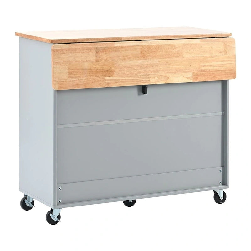 Chariot de cuisine pliable avec lumières LED