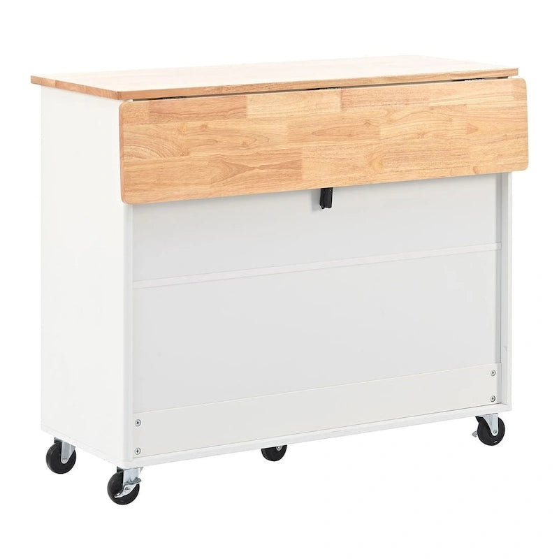 Chariot de cuisine pliable avec lumières LED