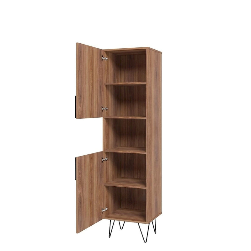 17.51 Bibliothèque étroite avec 5 étagères