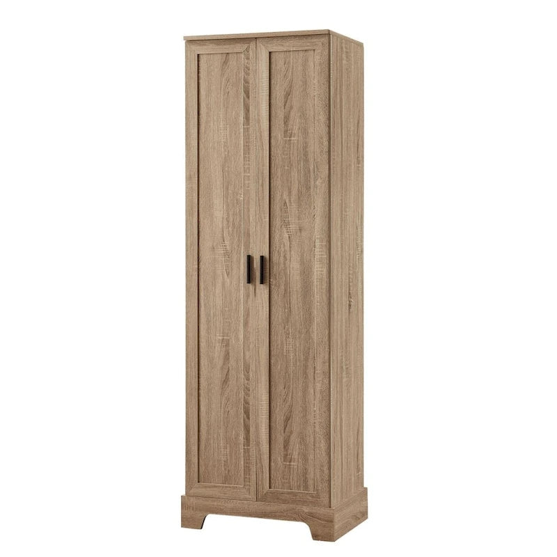 Meuble de rangement à deux portes pour salle de bain ou bureau, étagère réglable, panneau MDF