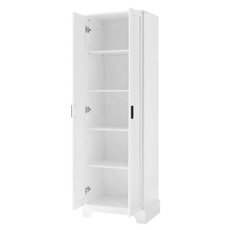 Meuble de rangement à deux portes pour salle de bain ou bureau, étagère réglable, panneau MDF