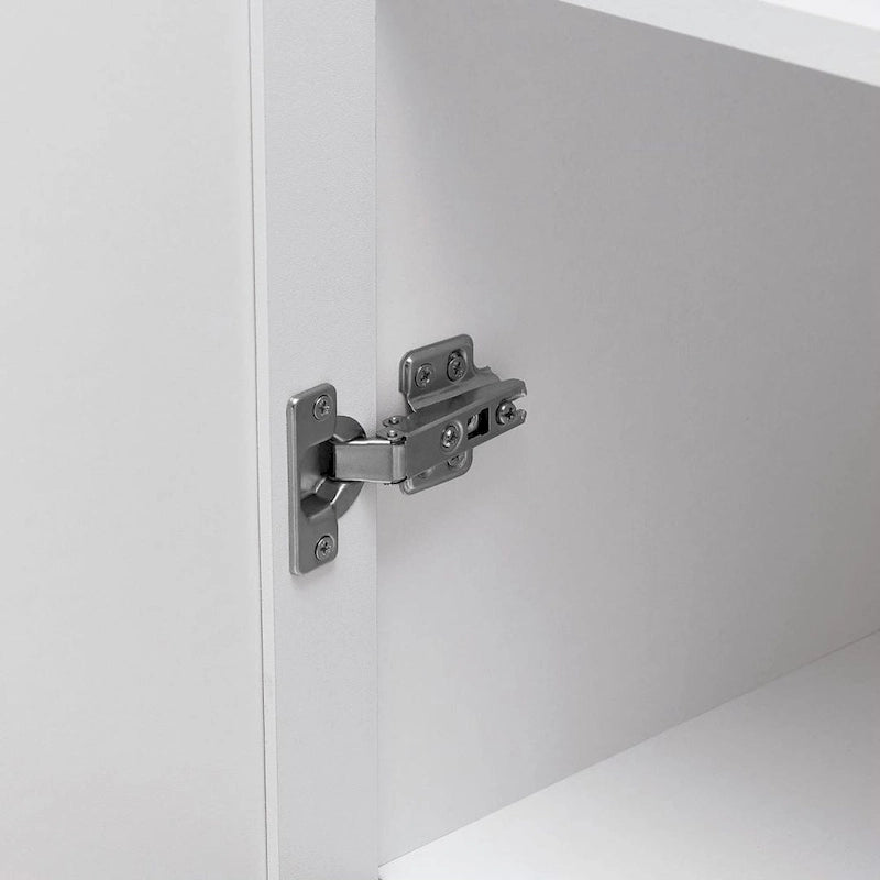 Meuble de rangement à deux portes pour salle de bain ou bureau, étagère réglable, panneau MDF