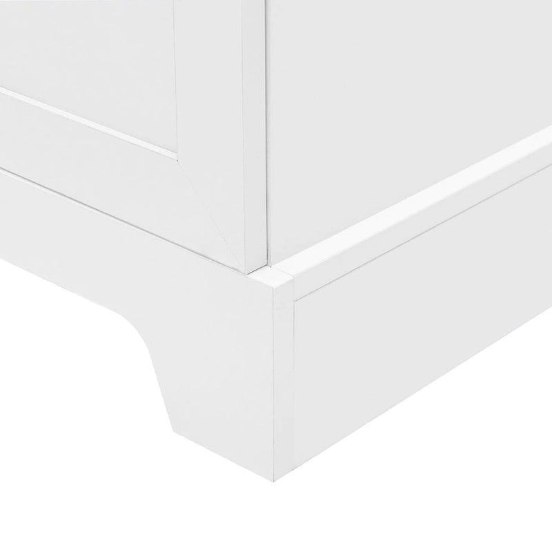 Meuble de rangement à deux portes pour salle de bain ou bureau, étagère réglable, panneau MDF