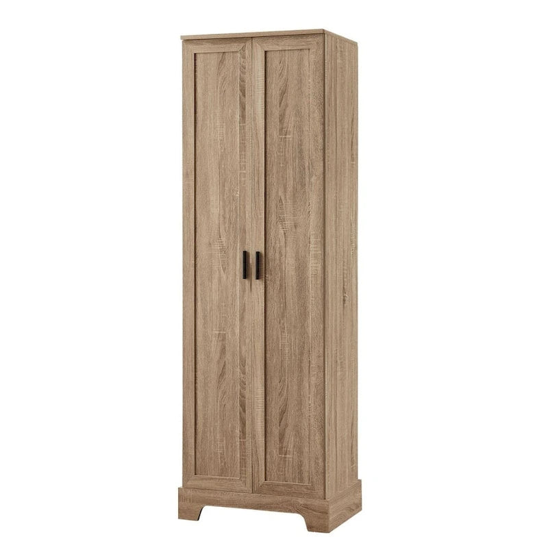 Meuble de rangement à deux portes pour salle de bain ou bureau, étagère réglable, panneau MDF