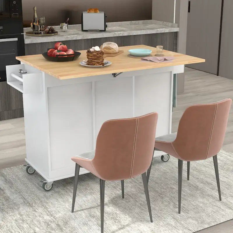 Dessertes de cuisine multifonctionnelles avec porte-épices et étagères réglables