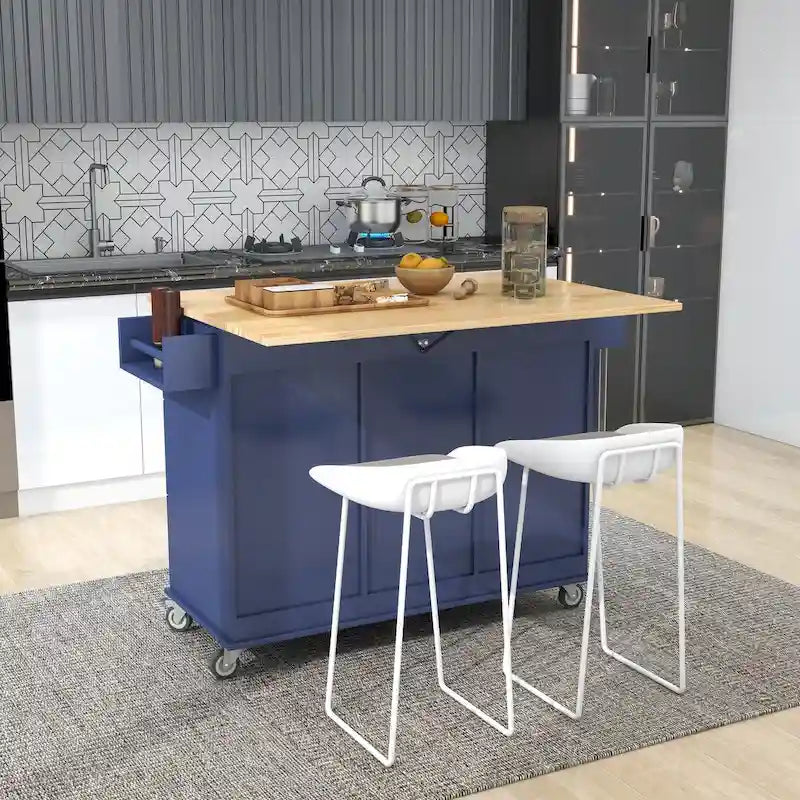 Dessertes de cuisine multifonctionnelles avec porte-épices et étagères réglables