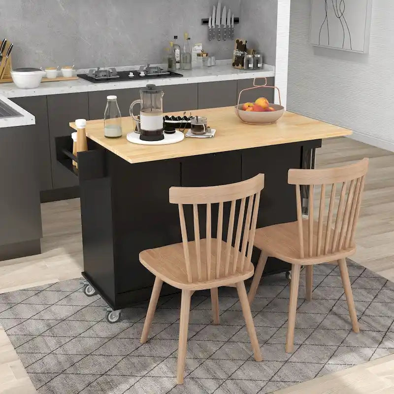 Dessertes de cuisine multifonctionnelles avec porte-épices et étagères réglables