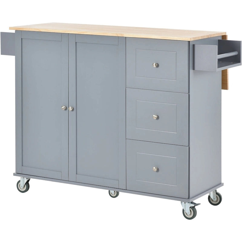 Dessertes de cuisine multifonctionnelles avec porte-épices et étagères réglables