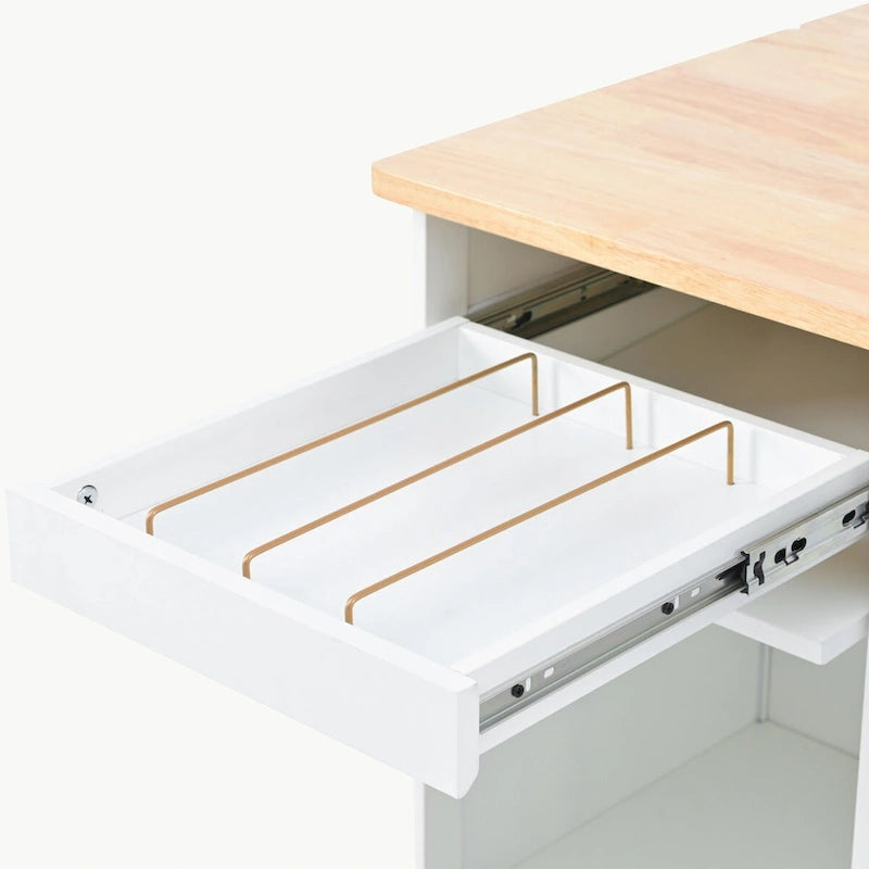 Ilot de cuisine avec abattant et lumière LED