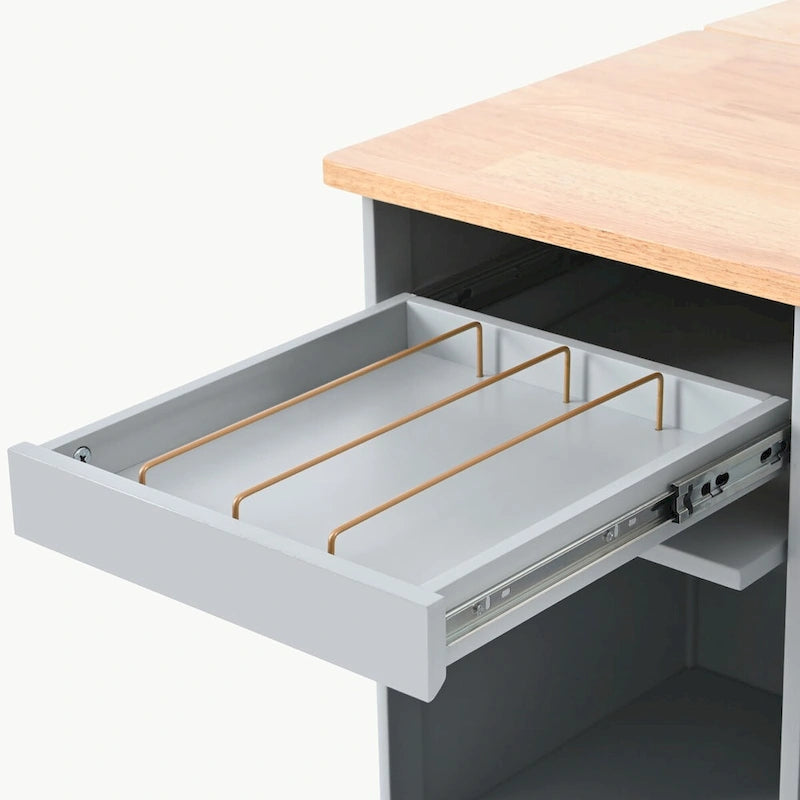 Ilot de cuisine avec abattant et lumière LED