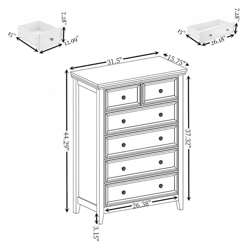 Commode Organiseurs de placard et Rangement Tiroirs de rangement pour vêtements