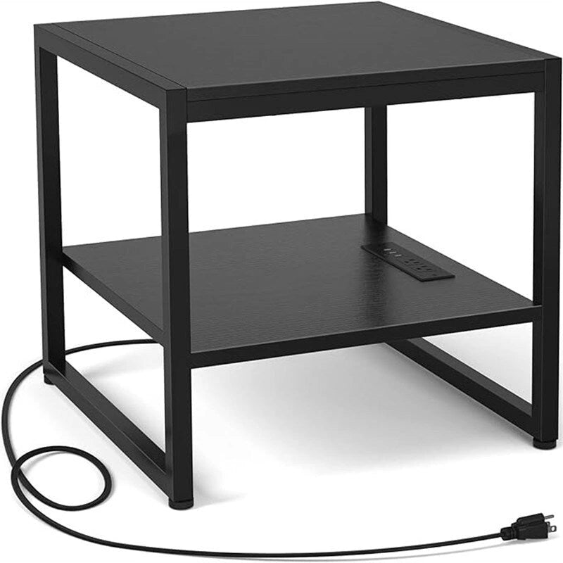 Table d'appoint avec station de recharge - 20P x 20L x 20,7H