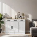 Farmhouse Buffet Cabinet Storage Sideboard with 3 Drawers and 3 Doors