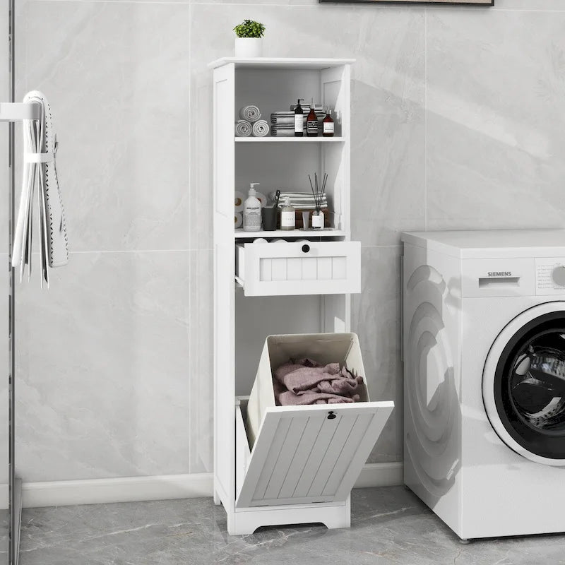 Meuble de tri de linge inclinable à un tiroir