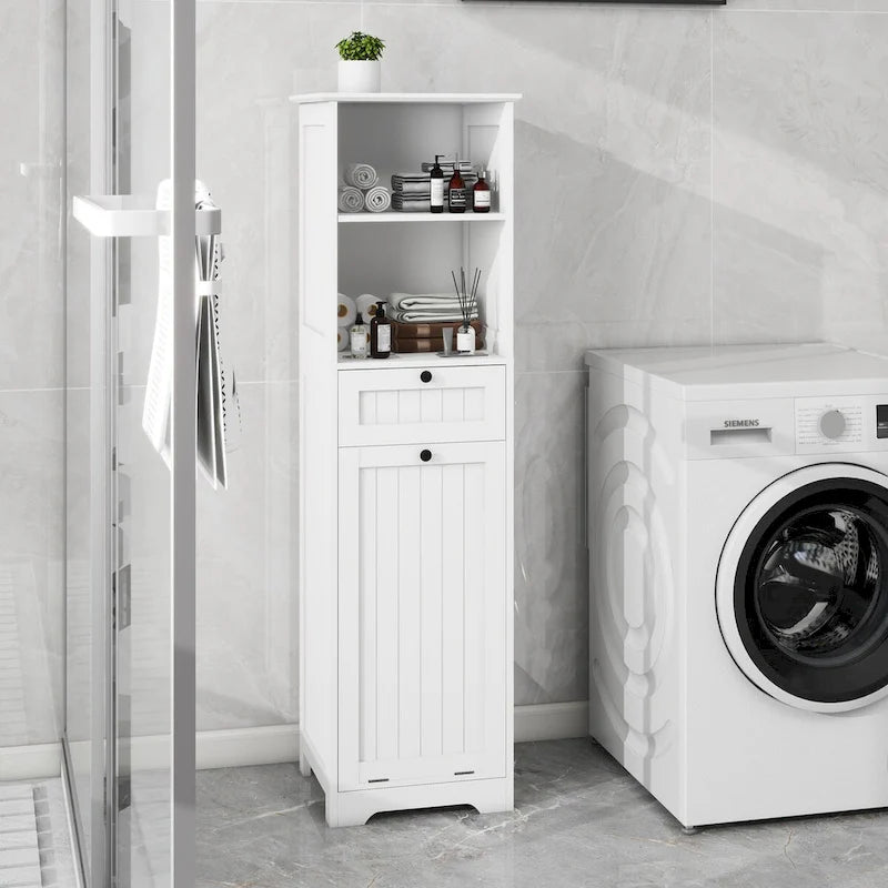 Meuble de tri de linge inclinable à un tiroir