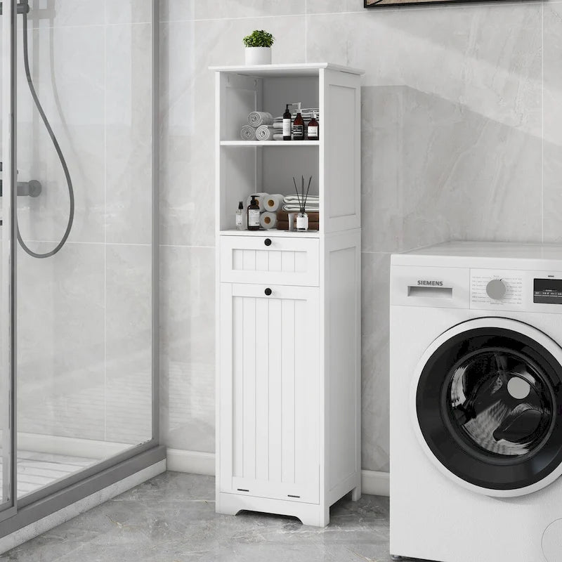 Meuble de tri de linge inclinable à un tiroir