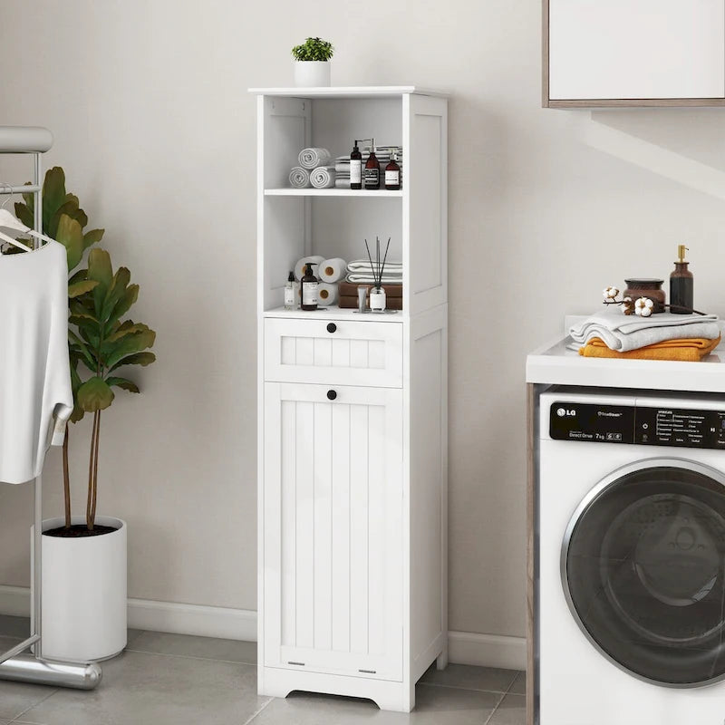 Meuble de tri de linge inclinable à un tiroir