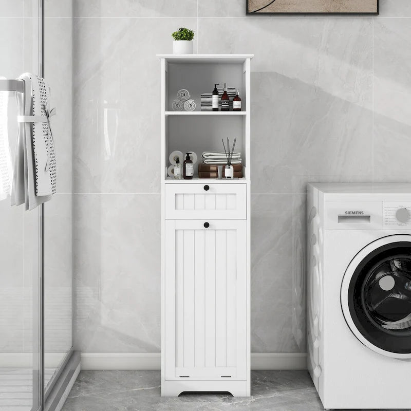 Meuble de tri de linge inclinable à un tiroir
