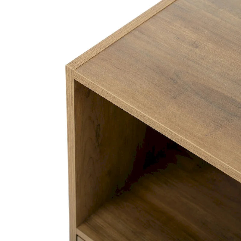 Meuble de Rangement Salle de Bain, Petit Meuble de Rangement, Armoire en Rotin, Meuble 1 Porte