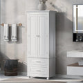 Armoire haute de rangement à deux tiroirs pour salle de bain/bureau
