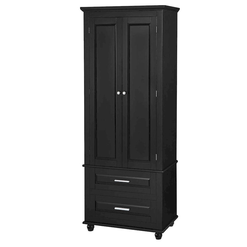 Armoire haute de rangement à deux tiroirs pour salle de bain/bureau