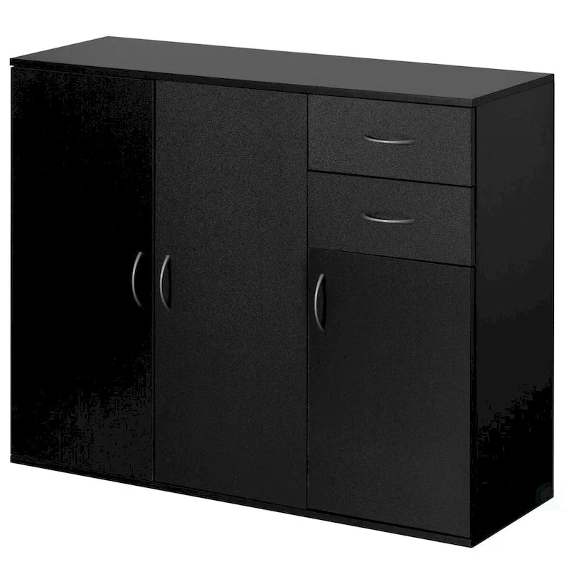 33 Meuble Buffet Vaisselier avec Rangement, Plateau Spacieux, Grands Tiroirs et Étagère Ajustable - Organiseur et Rangement de Cuisine